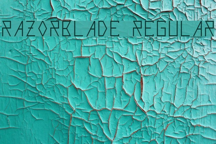 Razorblade Regular Font examples