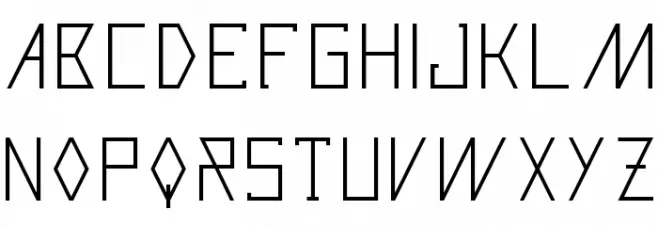 Razorblade Regular Font LOWERCASE