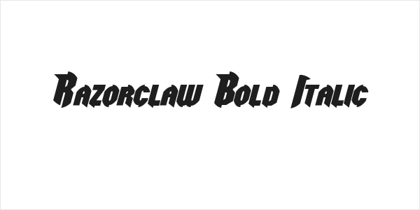 Razorclaw Bold Italic Logo