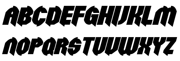 Razorclaw Bold Italic Polices MINUSCULES