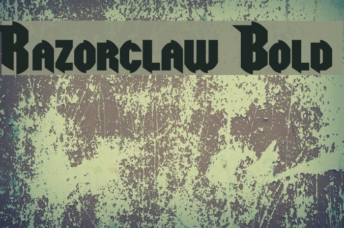 Razorclaw Bold Font examples