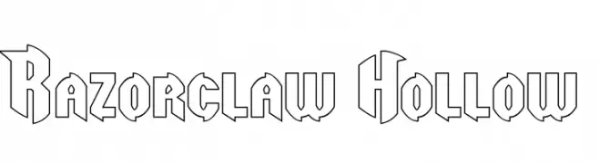 Razorclaw Hollow  baixar fontes gratis