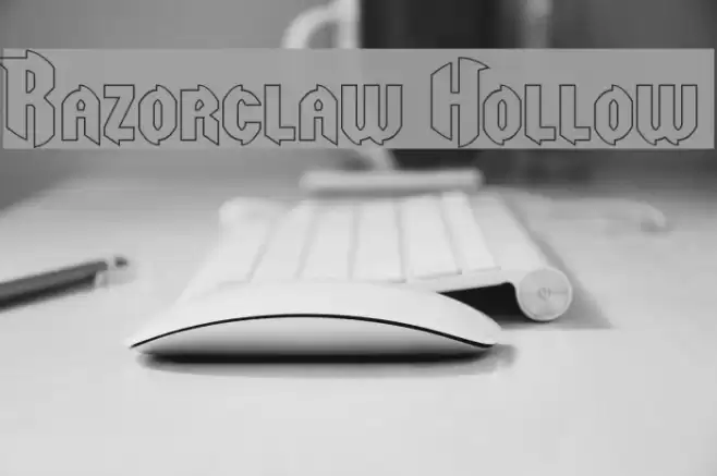 Razorclaw Hollow Font examples