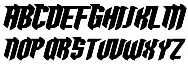 Razorclaw Italic Polices MAJUSCULES