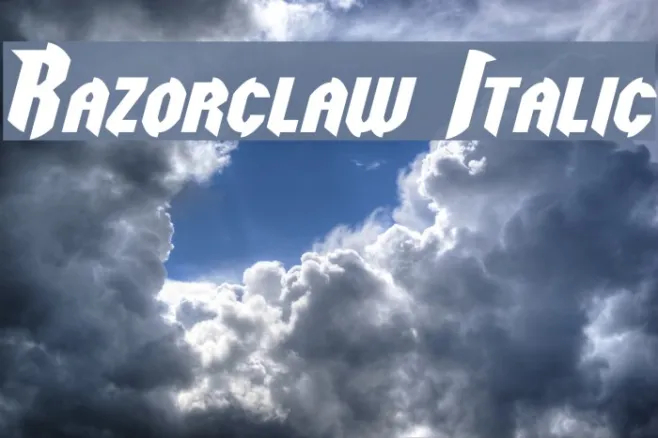 Razorclaw Italic Example 3