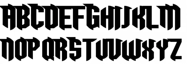 Razorclaw Font Litere mari