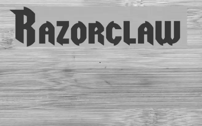 Razorclaw Font examples