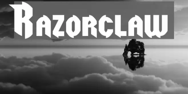 Razorclaw Font examples