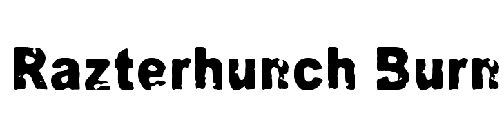 Razterhunch Burn  Free Fonts Download