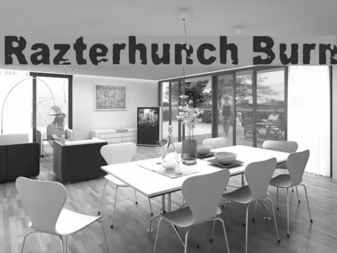 Razterhunch Burn Font examples