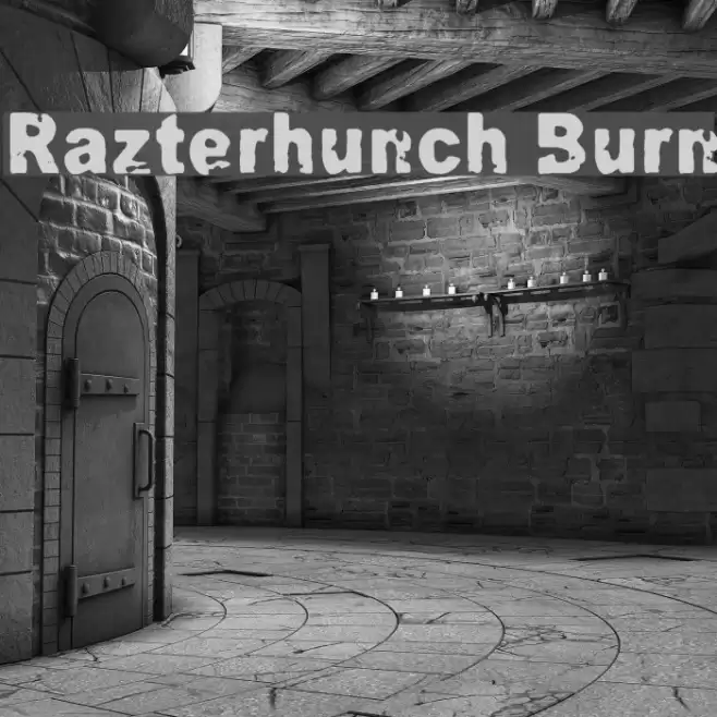 Razterhunch Burn Font examples