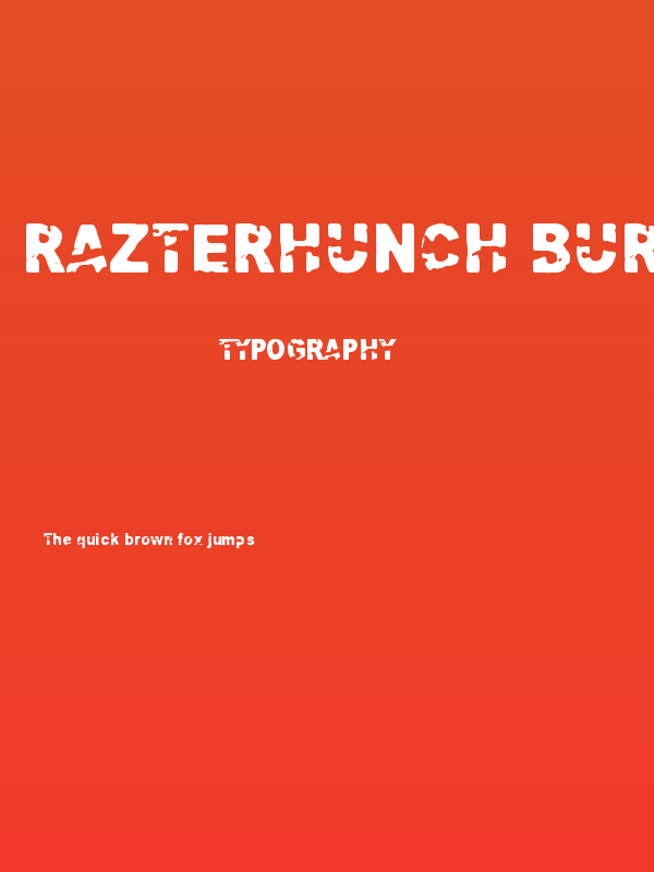 Razterhunch Burn Poster