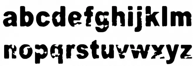 Razterhunch Burn Font LOWERCASE