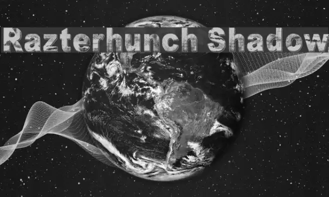 Razterhunch Shadow Font examples