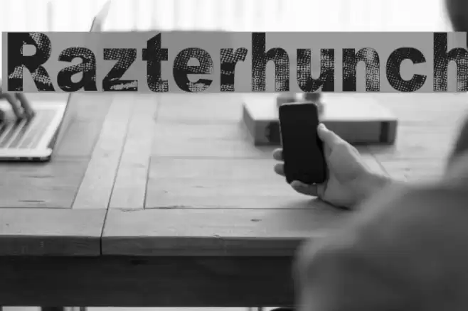 Razterhunch Font examples