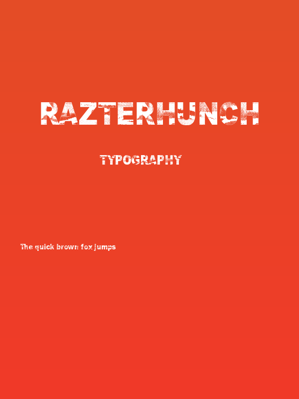 Razterhunch Poster