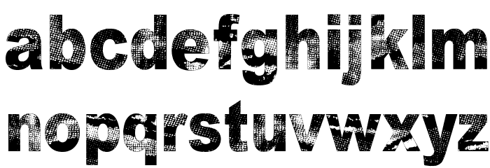 Razterhunch Font LOWERCASE