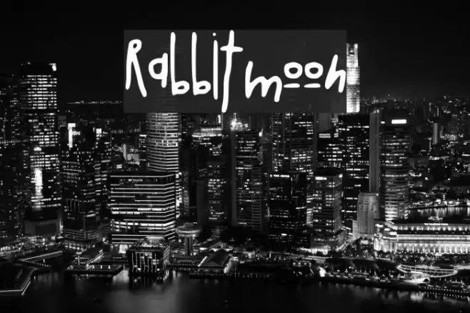 rabbitmoon Font examples