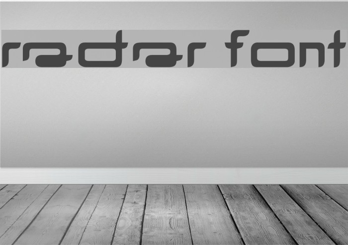 radar Font examples