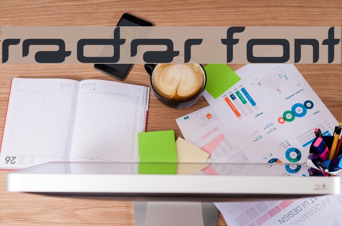 radar Font examples