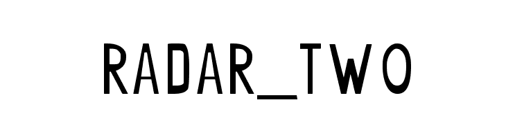 radar_two  Frei Schriftart Herunterladen