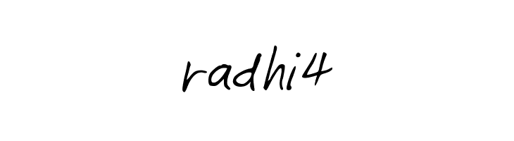 radhi4  免费字体下载