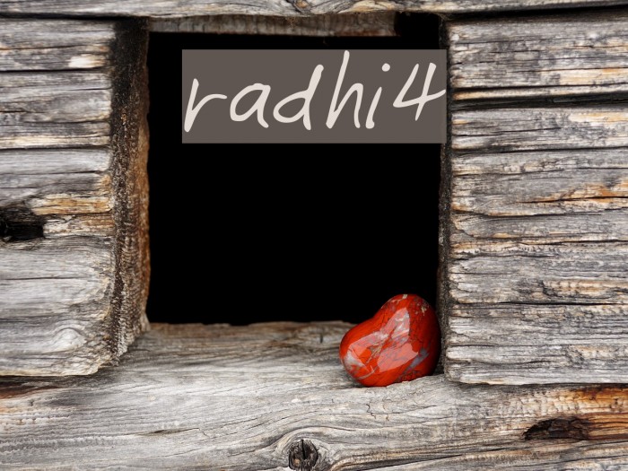 radhi4 Font examples