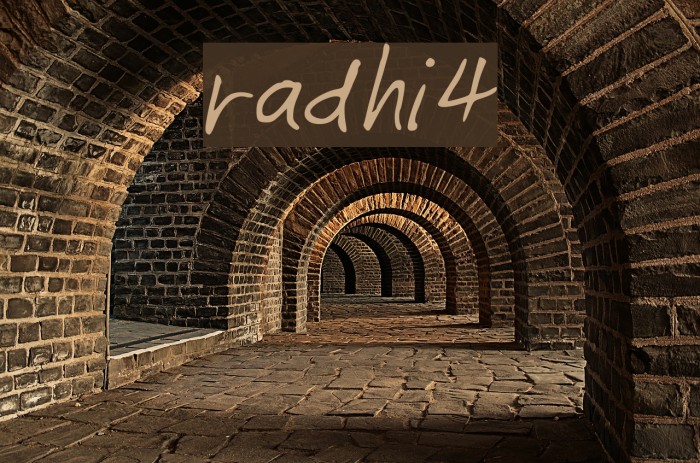 radhi4 Font examples