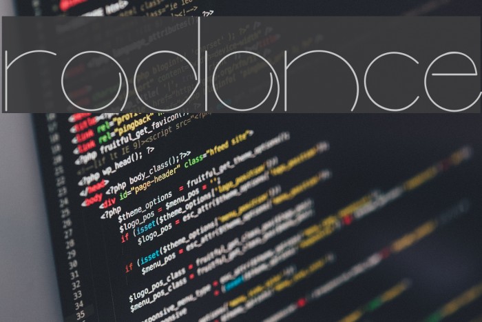 radiance Font examples
