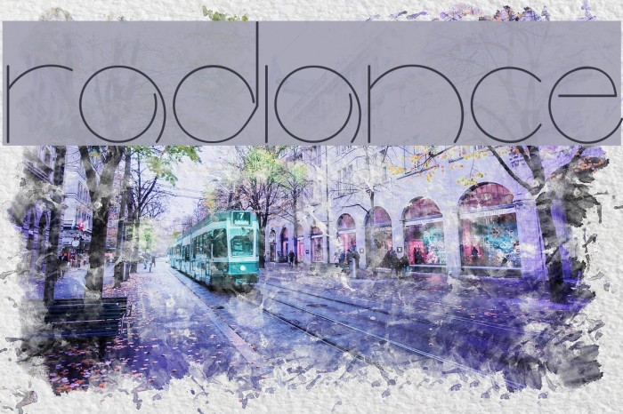 radiance Font examples