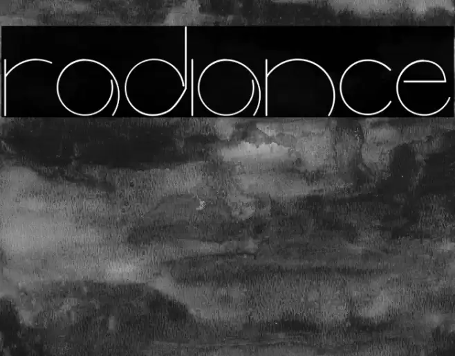 radiance Font examples