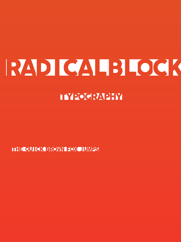 radicalblock Poster