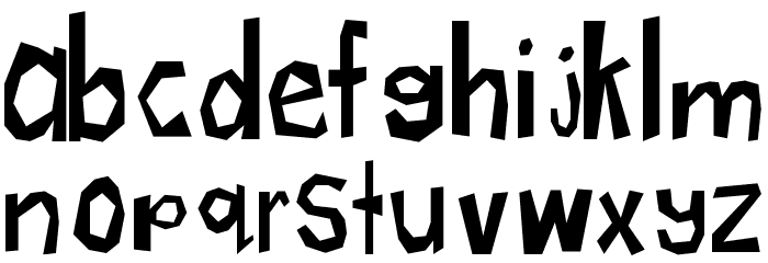 radioactive Font LOWERCASE