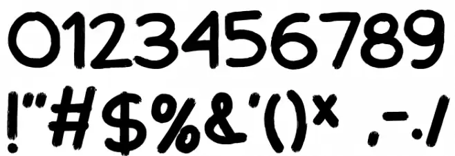 rainday Font OTHER CHARS