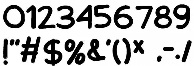 rainday Font OTHER CHARS