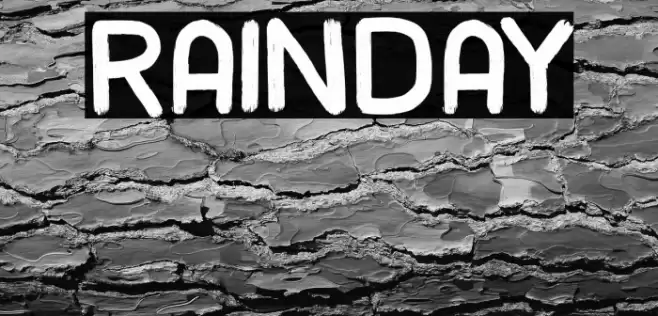 rainday Font examples