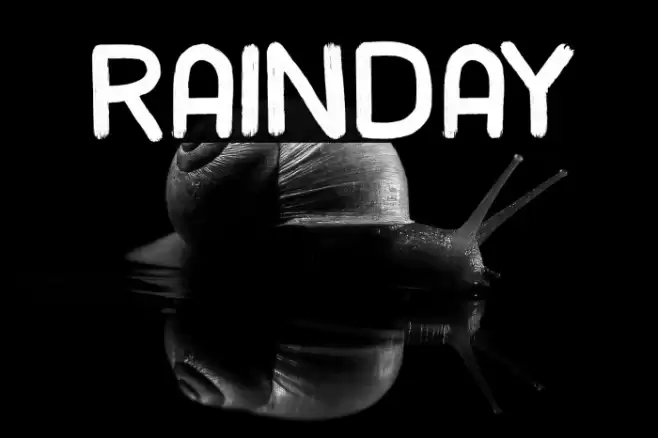 rainday Font examples