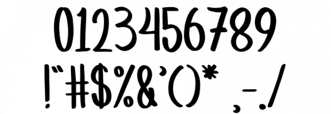 raindrops Font OTHER CHARS