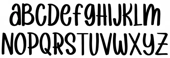 raindrops Font UPPERCASE