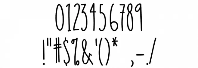 rainstomper Font OTHER CHARS