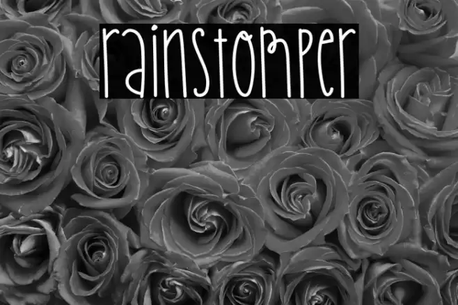 rainstomper Font examples