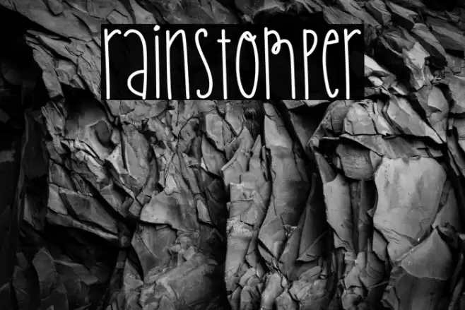 rainstomper Font examples