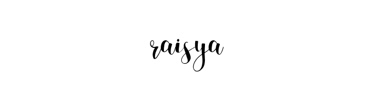 raisya  Frei Schriftart Herunterladen