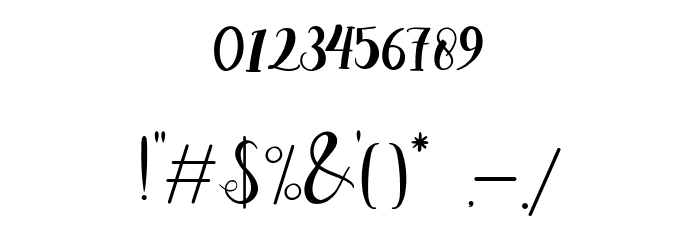 raisya Font OTHER CHARS