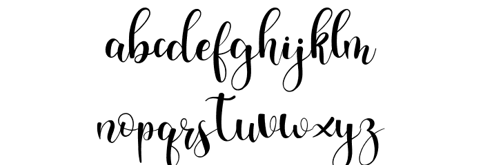 raisya Font LOWERCASE