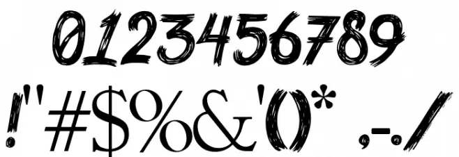 rakugaki Font OTHER CHARS