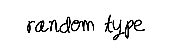 random type  免费字体下载
