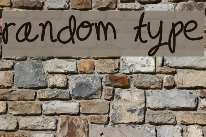 random type Example 3