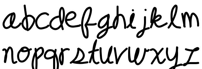 random type Font LOWERCASE
