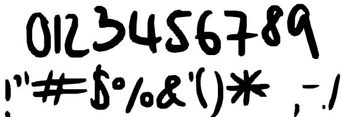 random... Font OTHER CHARS